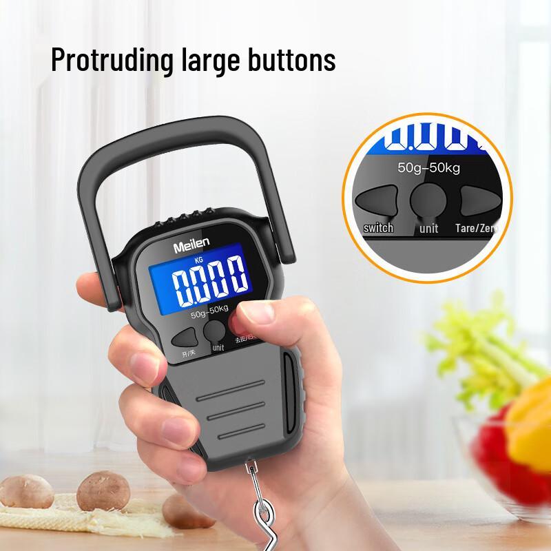 Portable Handheld Electronic Scale with Measuring Tape (CN version)