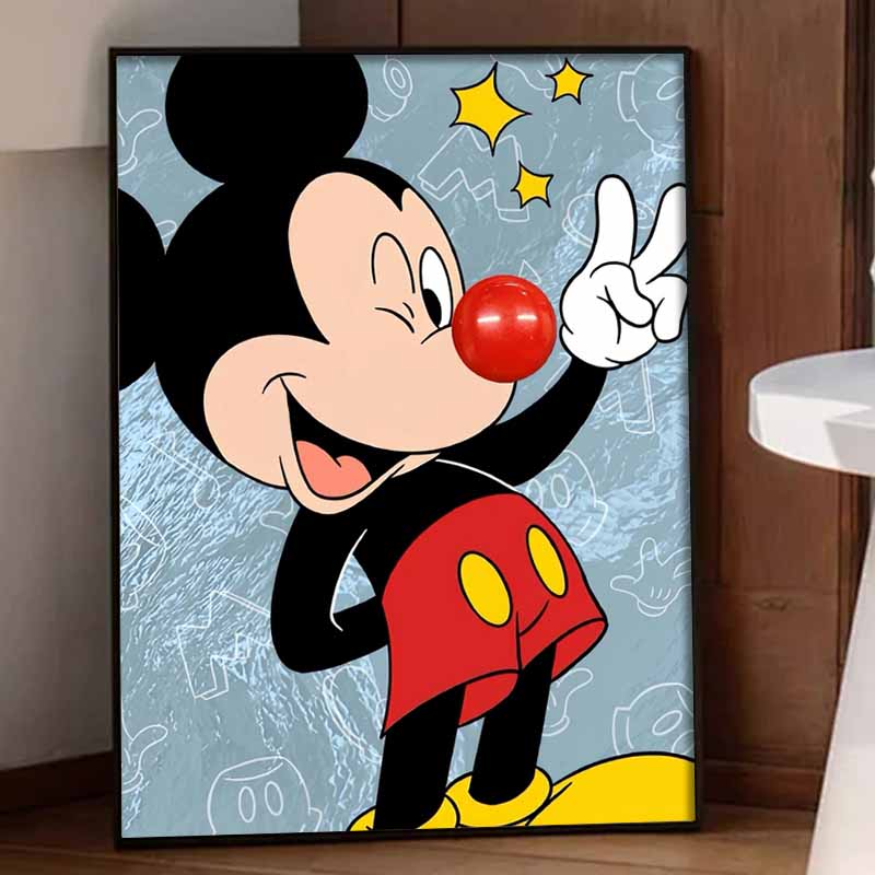 Disney Diamond Art Painting Mickey Fun Home Wall Decor Crafts Adult/Beginner Gift Ideas Creative Home Decor