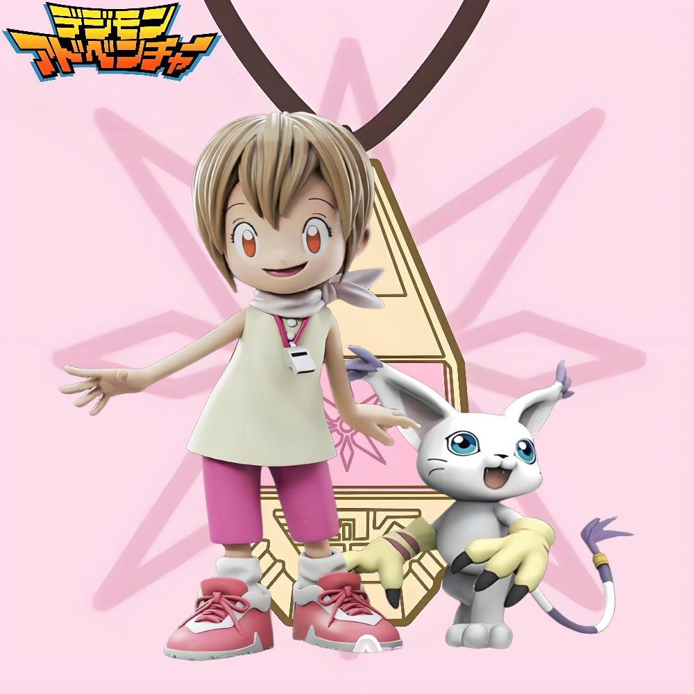 Anime Digimon Adventure Yagami Hikari Figure Tailmon Action Figures PVC Statue Collection Model Toys Gifts