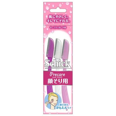 Schick L одноразовый для лица и 3 штуки с защитной сеткой бритва для лица (для бровей) Женский