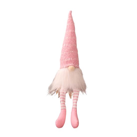 Рождественский гном, плюшевая безликая кукла, длинная нога, круглый нос, очаровательная праздничная праздничная плюшевая кукла гном для рождественского украшения