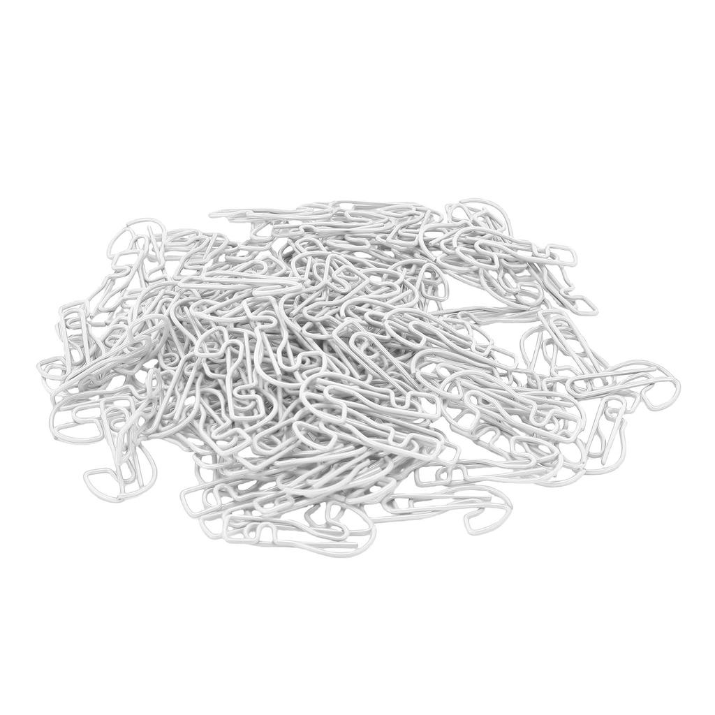 100Pcs Question Mark Shaped Paper Clips Bulk Mini Bookmarks Clamp with Transparent Box School Supplies