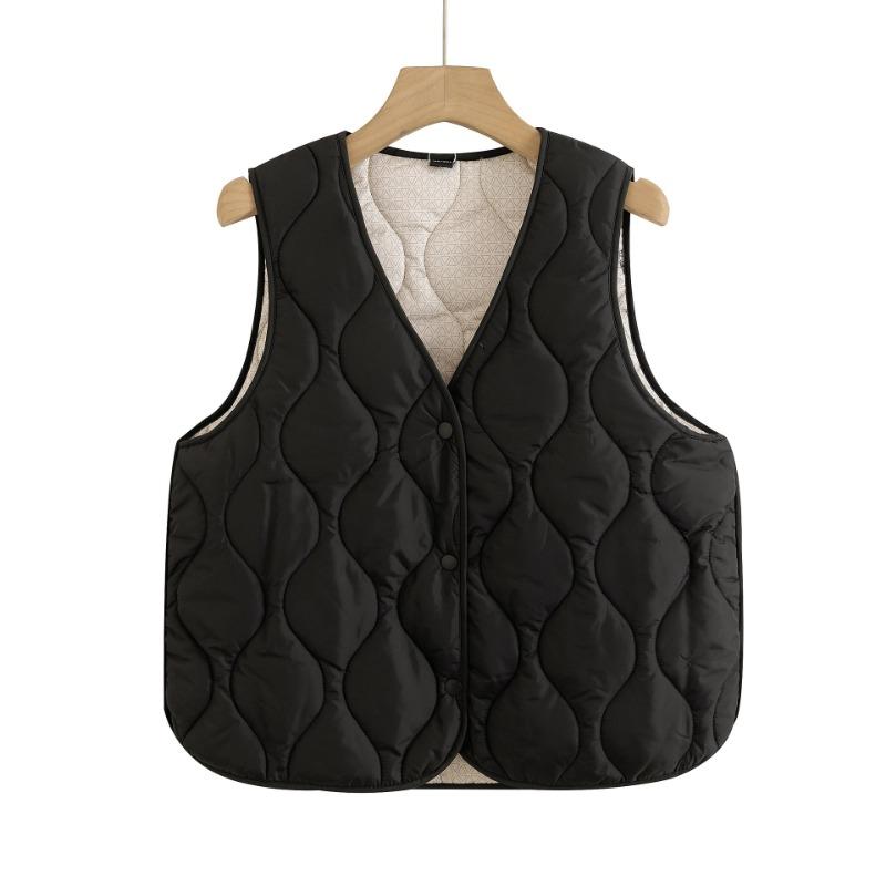 Down Cotton Vest Women's Inner Wear Autumn and Winter New Slim-fit Bottom Inner Wear Vest Medium Thin Warm Vest Vest