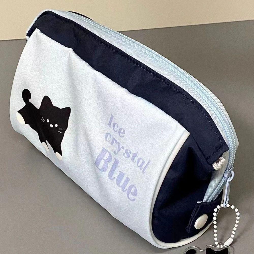 Canvas Pencil Case Large Capacity Pen Box Cartoon Stationery Bag  Gift