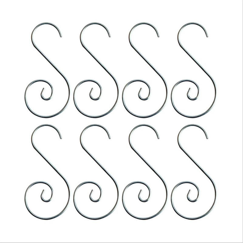 20 шт. Рождественский орнамент S-образный металлический крючок держатель подвеска для рождественской елки шары подвесные крючки новогодние принадлежности для украшения вечеринки