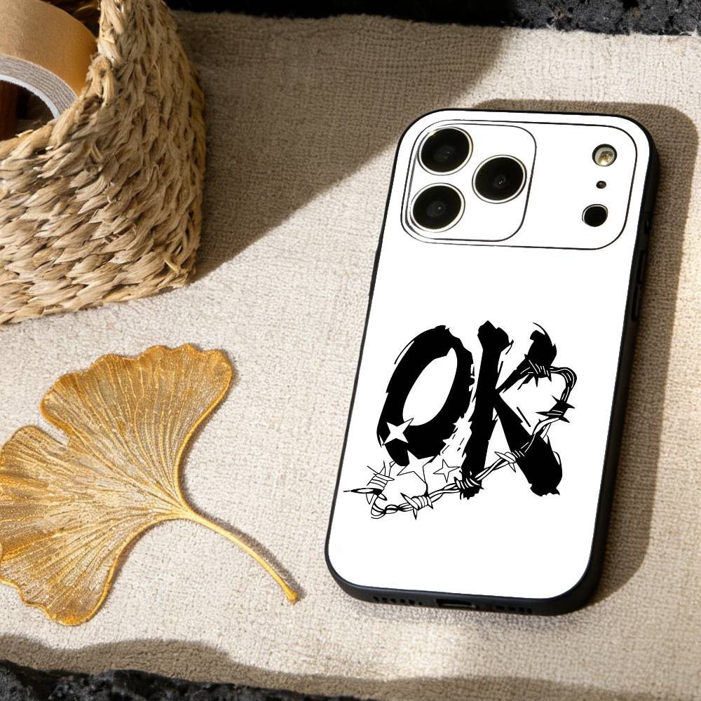 Чехол для телефона с рукописной цитатой для iPhone 17, 16, 15, 14, 13, 12, 11 X XR Plus, Другие Мягкий черный чехол