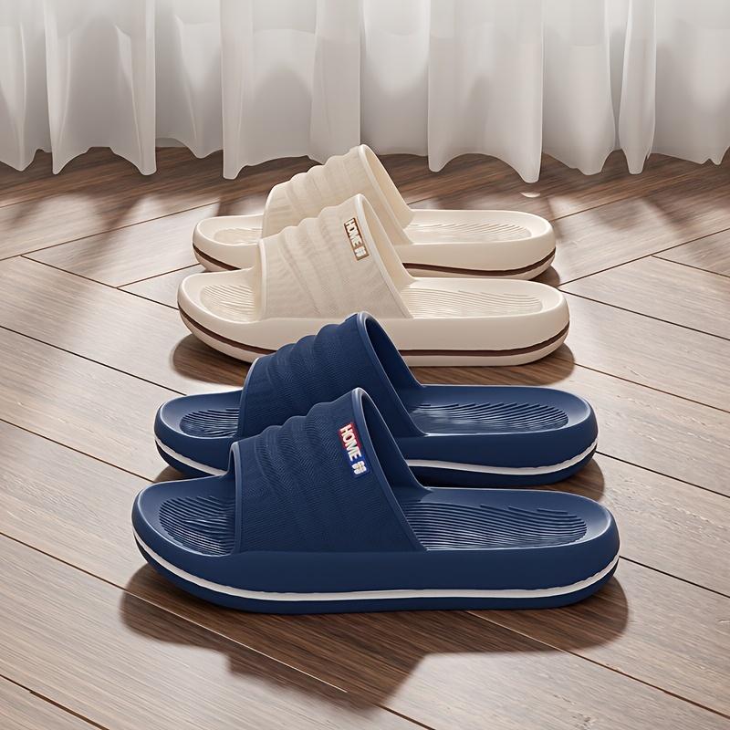 Мужские домашние тапочки, домашние тапочки, толстая подошва EVA, противоскользящие тапочки для душа и душа, против запаха