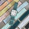 Ремешок для часов конфетных цветов для Apple Watch 49 мм 44 мм 40 мм 45/41 мм 42 мм 38 мм 44 мм 46 мм Радужный браслет из смолы iWatch 10/9/8/7/6/5 Series Ultra Ремешок