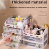 Desktop Drawer Style Cosmetics Storage Box, Jewelry Dressing Table Shelf, Transparent Sorting Plastic Display Storage Box