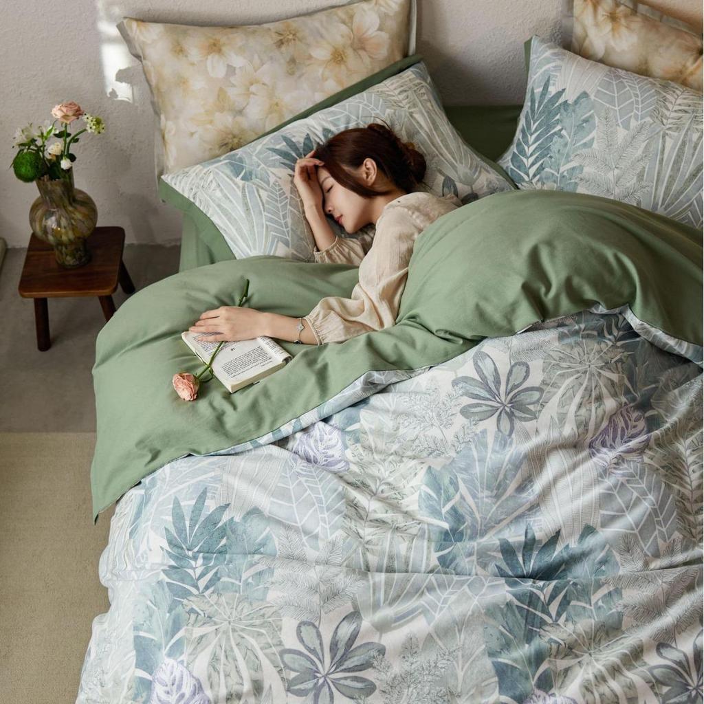 Американский ретро фланелевый постельный комплект из 4 предметов из 100% хлопка - Мягкий, теплый и приятный для кожи для осени/зимы