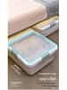 Large Transparent Under-Bed Storage Box - Moisture-Proof Organizer for Home or Dorm