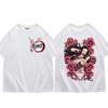 Japan Anime Demon Slayer Kamado Nezuko Print T Shirt Unisex Women Fashion Trend Short Sleeve T Shirts Kawaii Cute Oversized T-shirt