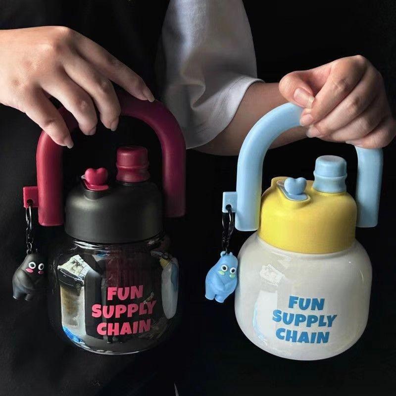 Двойной стакан 650 мл Большой емкости Пластиковая чашка-термос Подарок Вода Модные чашки