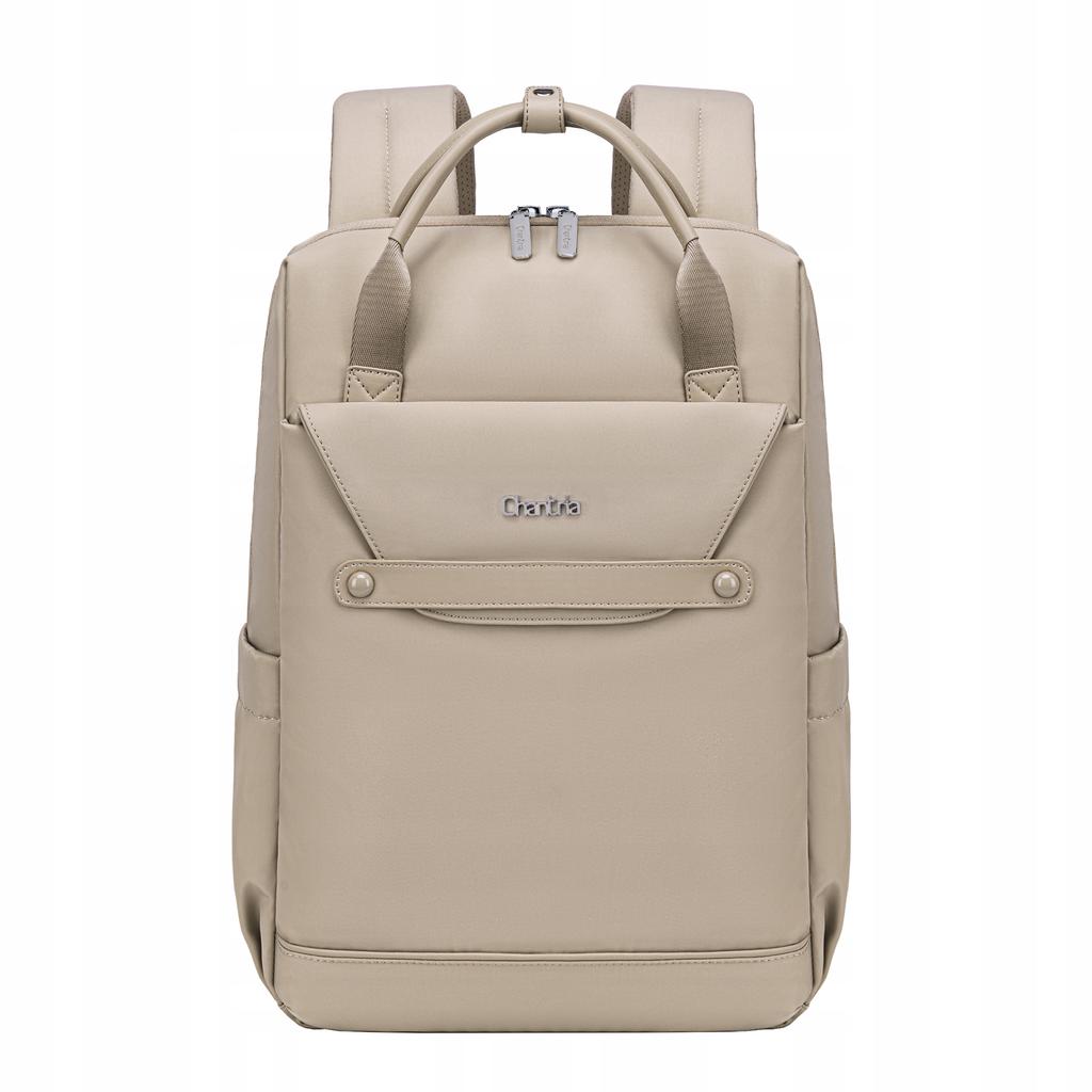 Plecak miejski damski beżowy modny stylowy do pracy dla dziewczyny  chantria cb00628 khaki