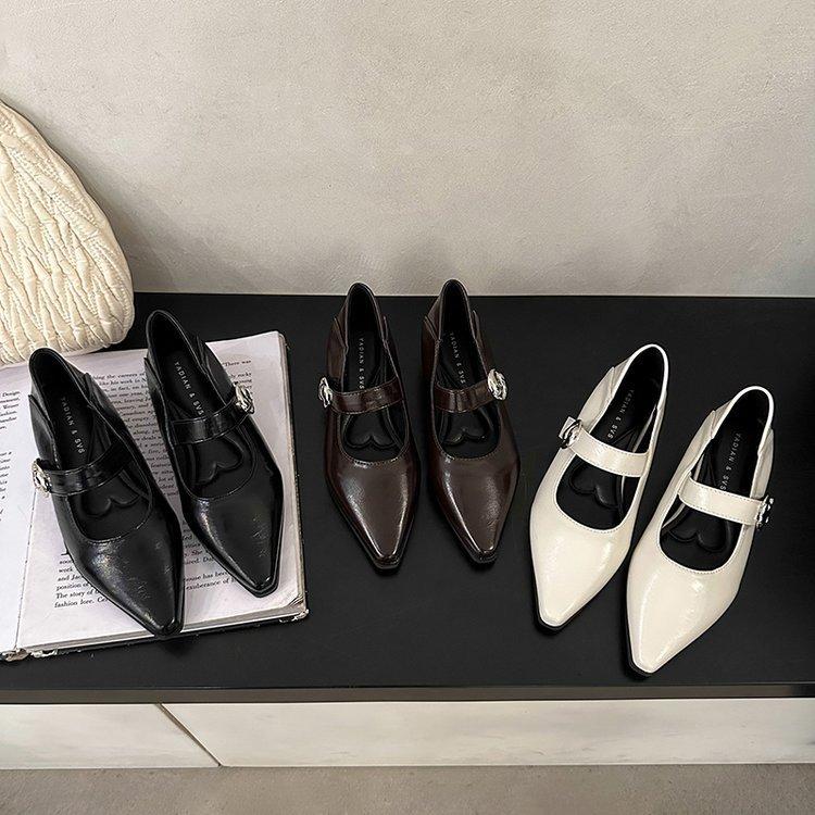 Темперамент маленькая квадратная голова вечерний бриз неглубокий рот слово с маленькими кожаными туфлями дети низкий каблук ходить на работу мягкая подошва Мэри Джейн одиночные туфли