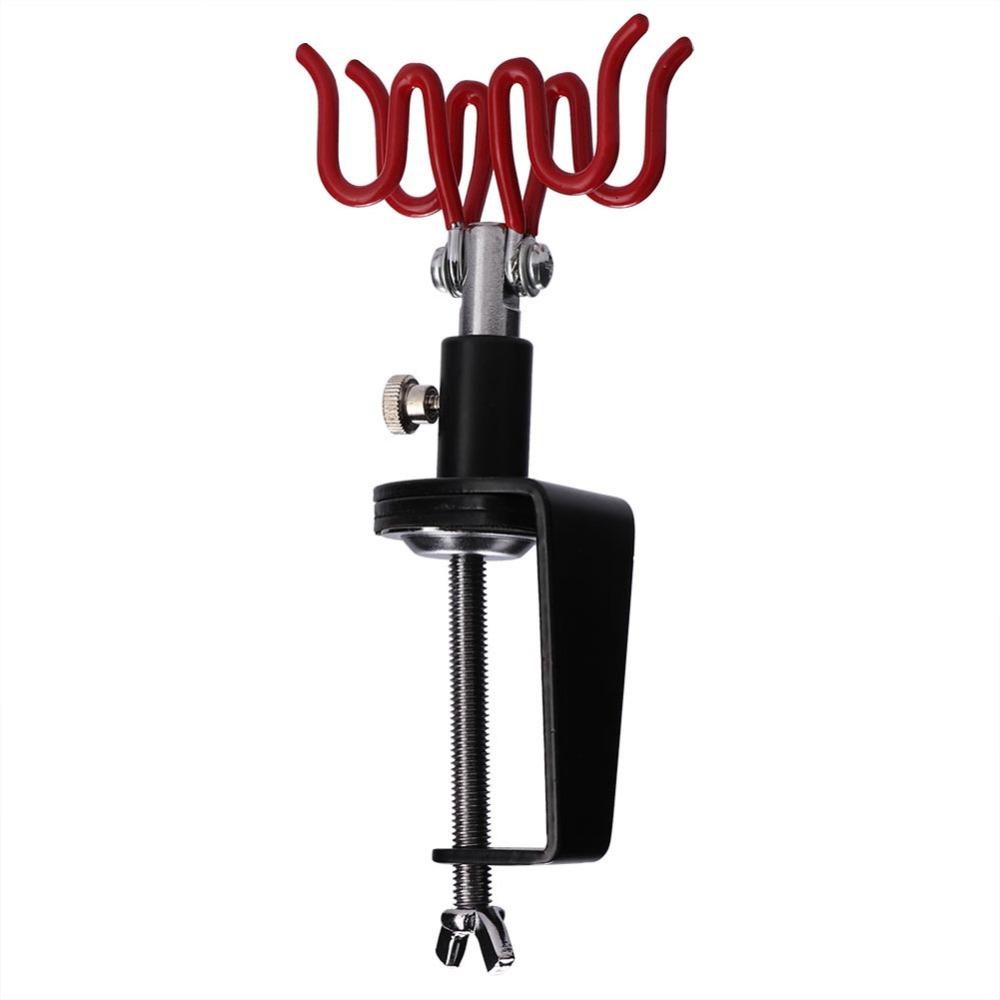 Black + Red Clamp-on Airbrush Stand Art painting airbrush fixing bracket