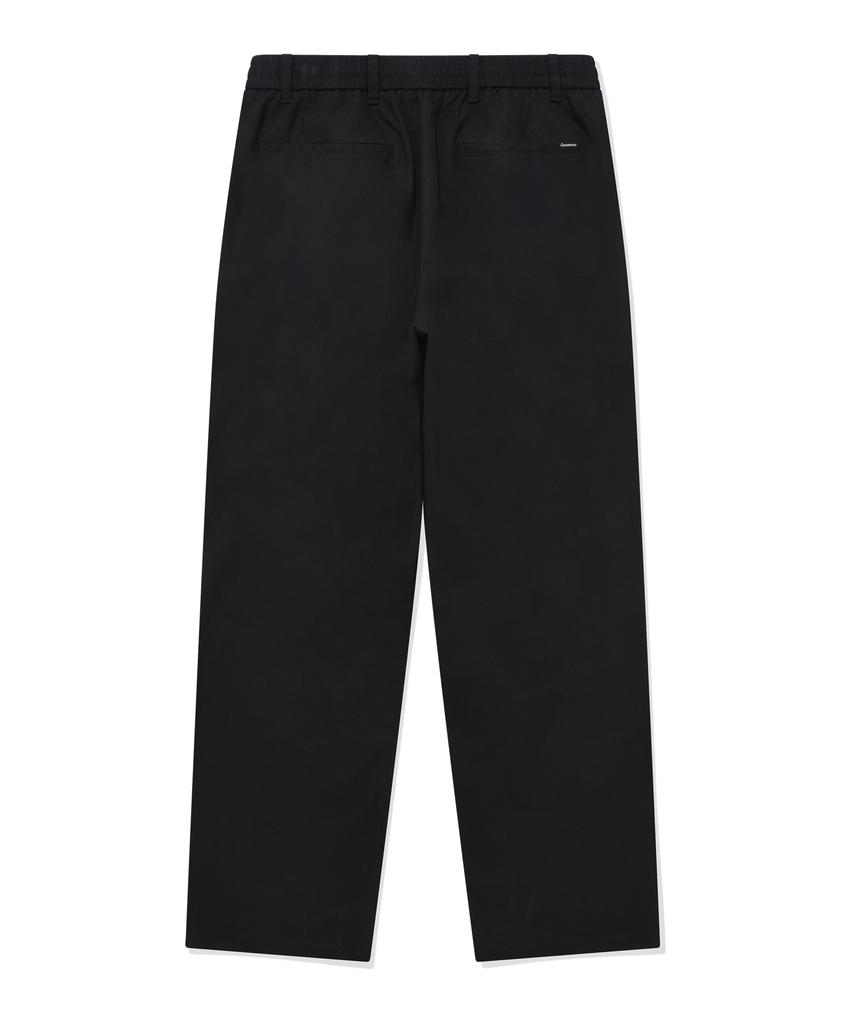 COVERNAT Linen Elastic Waist Easy Pants Black
