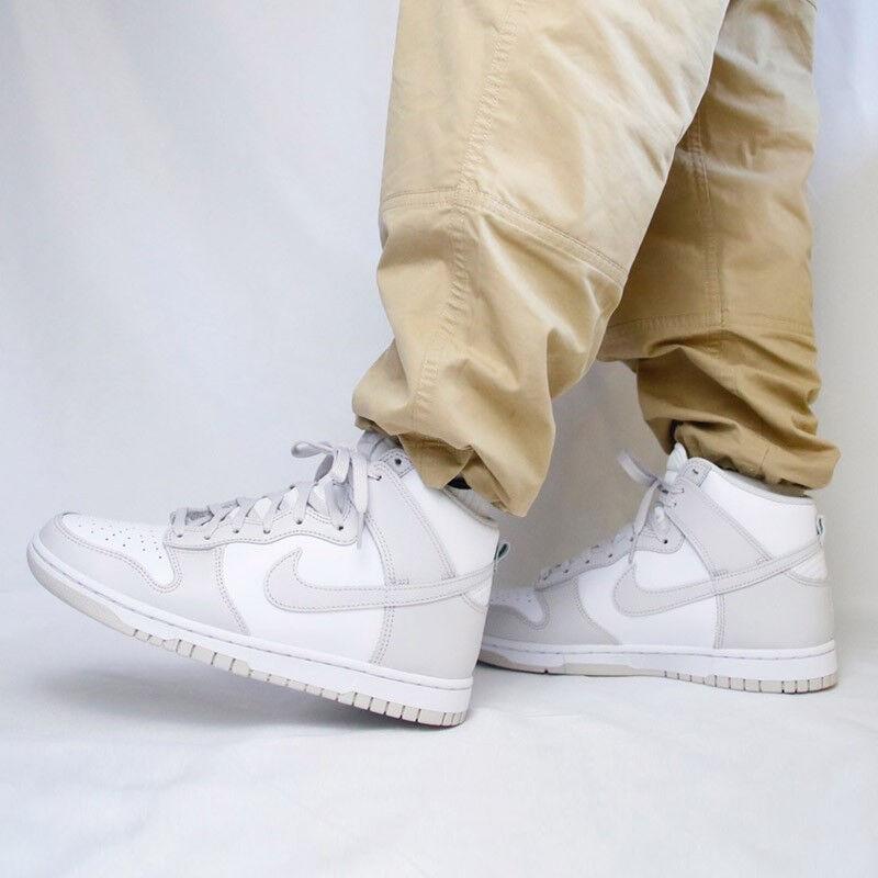 Nike Детские кроссовки Dunk High GS Vast Grey белые DB2179-101