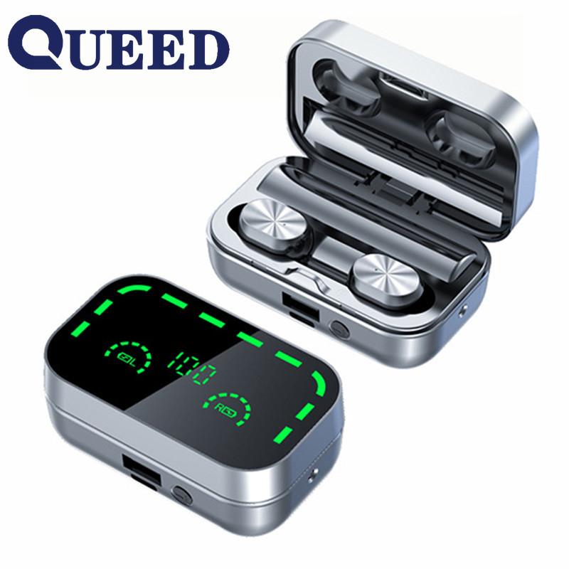 New Product Bluetooth Headset TWS 5.3 Mirror Large -screen Intelligent Number Showing Movement In -ear Headphones