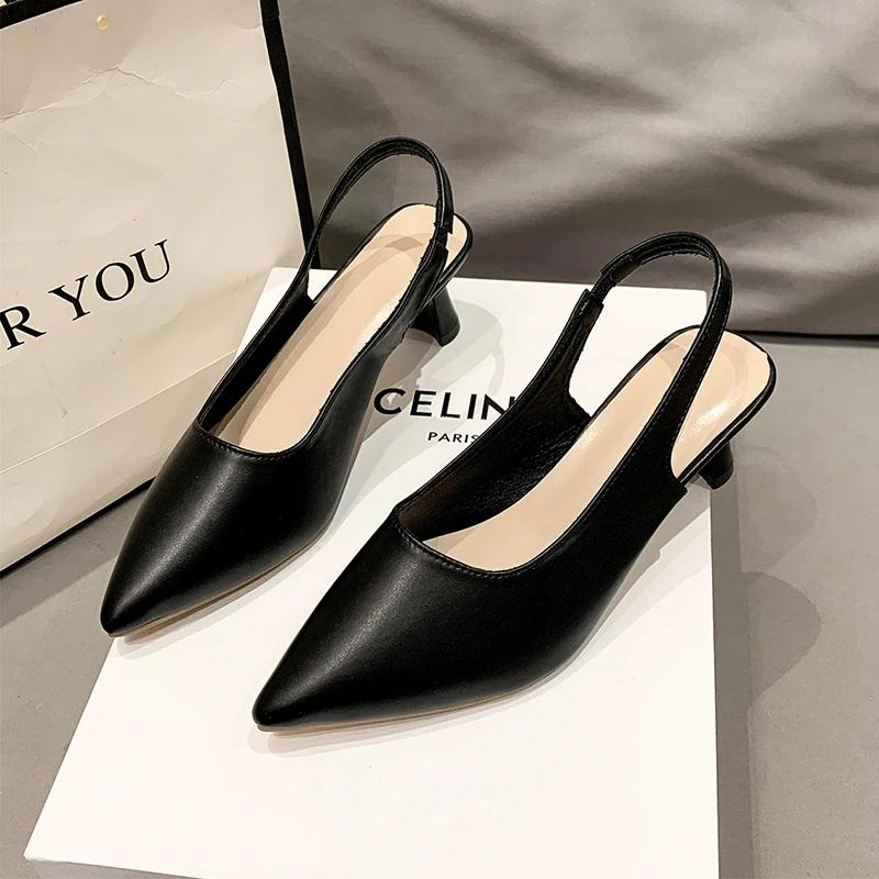 2024 Горячая Распродажа Туфли Женские Туфли Слингбэки Женские Туфли Лаконичные Офисные Туфли Женские Неглубокие Туфли Для Отдыха Плюс Размер Слипоны Женская Обувь