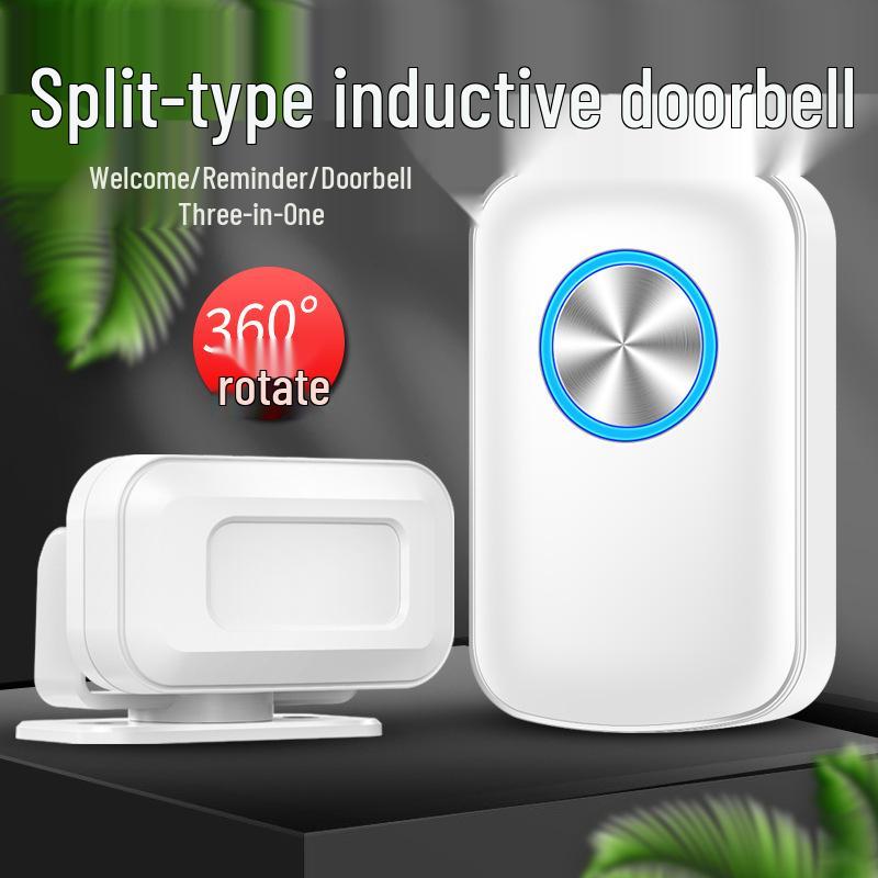 Sensor Entrance Split-Type Doorbell Greeter - Arrival Reminder with Ding-Dong Chime