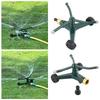 3-рычажный металлический дождеватель на колесной базе, вращающийся на 360 градусов, портативный, оригинальный инструмент для полива большой площади