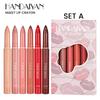 HANDAIYAN 6-color Lip Liner Set Rotary Can Be Cut Dual-use Not Easy To Fade Lipstick Pen