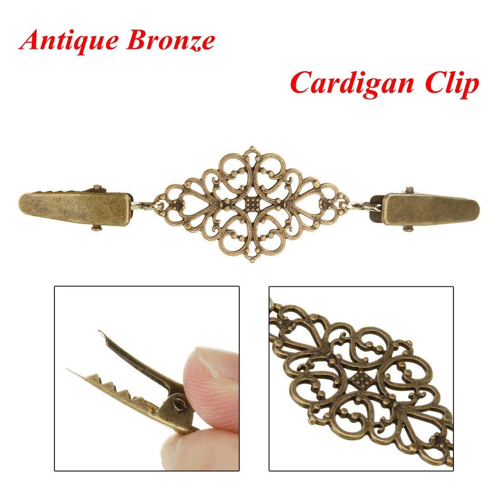 Charm Gift New Retro Shawl Brooch Cardigan Clip Sweater Blouse Pin Duck Clip Clasps
