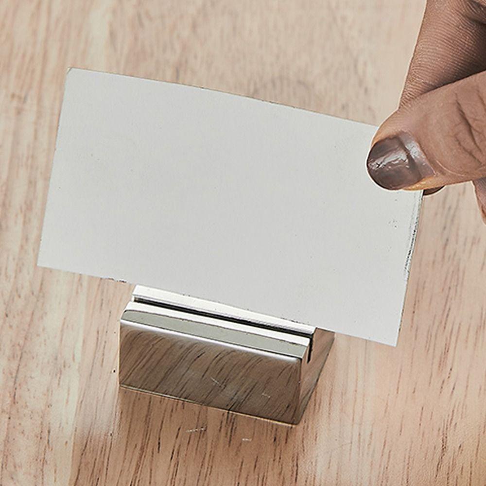 Geometric Shape Table Place Card Holder Solid Table Number Display Stand Menu Sign Holder Hotel