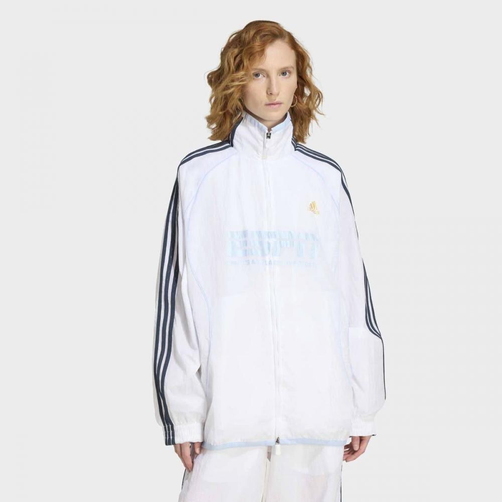 Adidas Oversized Fit Contemporary Style High Neck Teamgeist 2.0 Track Top Kc6396