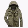 Mens Bomber Jacket Casual Male Overcoat Tactics Windbreaker Jacket Mens Hooded Jackets Clothing