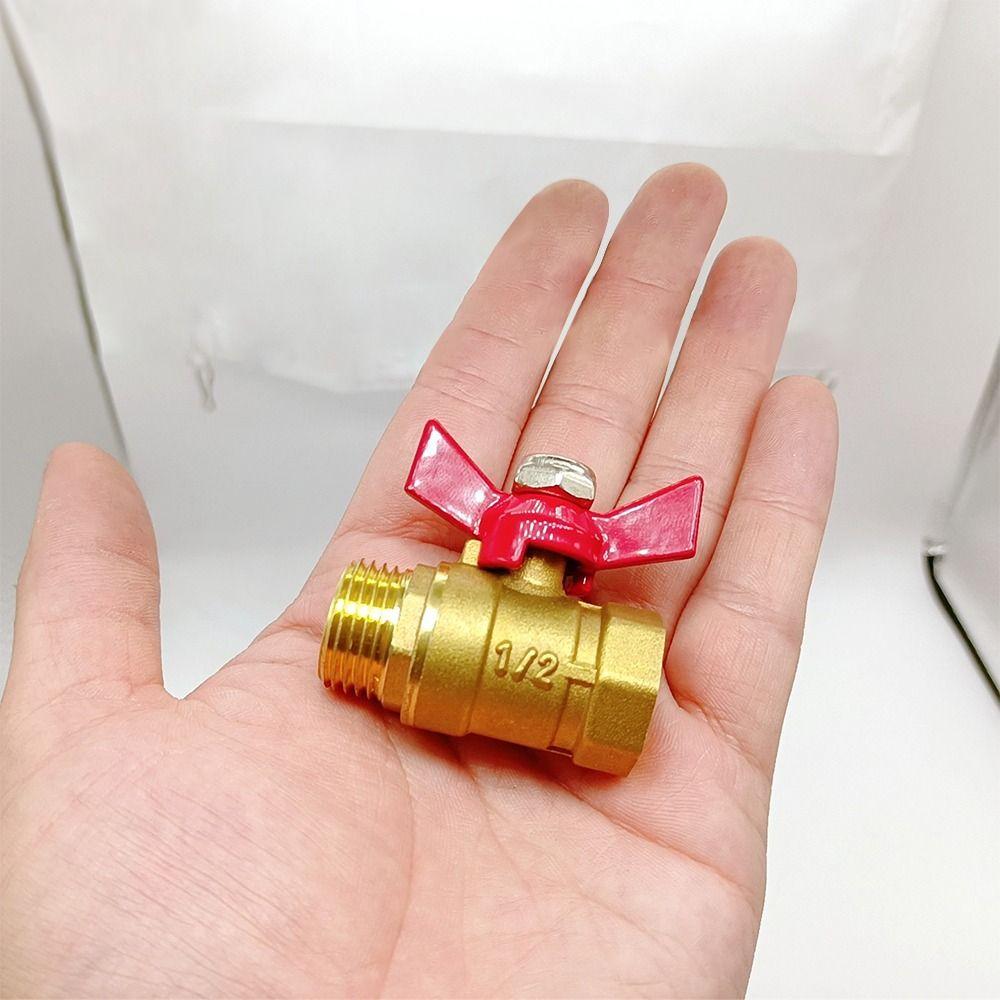 1Pcs Heavy Duty Butterfly Valve Brass Garden Hose Valve New Shut Off Valve