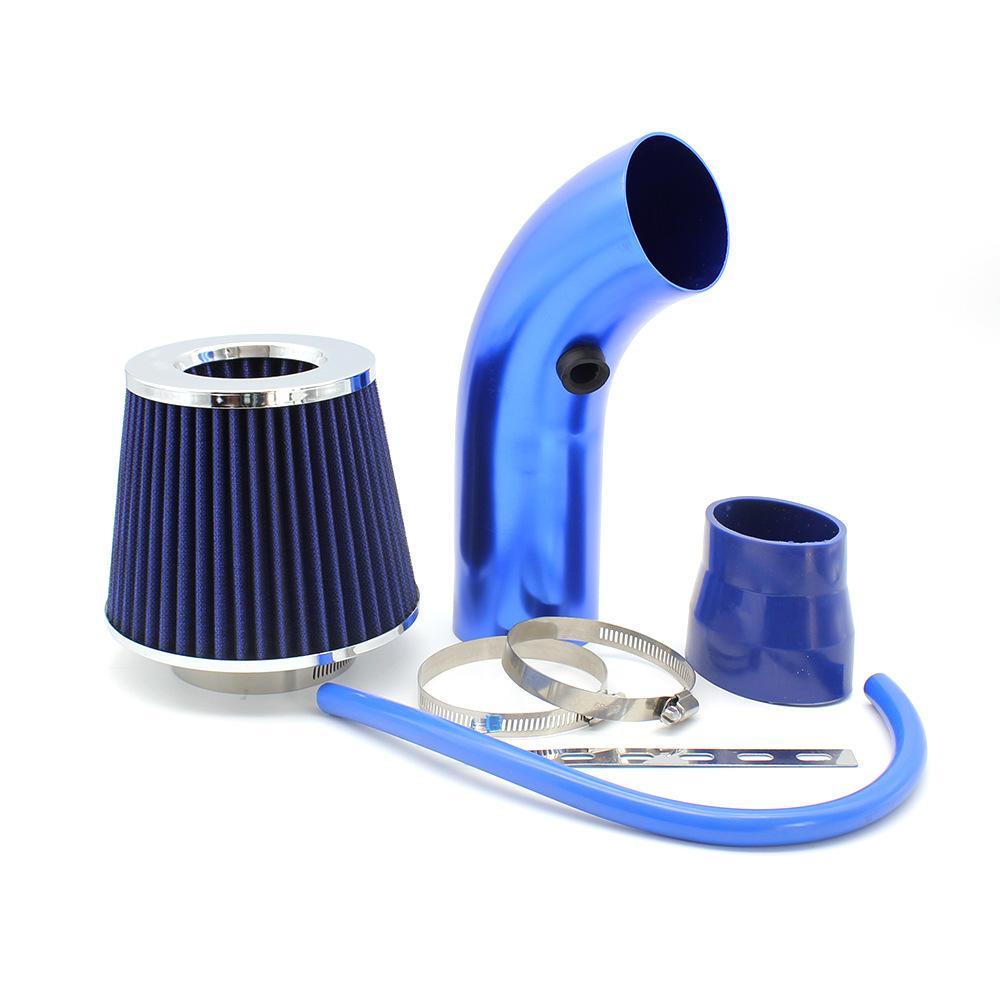 76mm Universal Car Racing Cold Air Intake System Turbo Induction Pipe Tube Kit Cone High Flow Performace Air Filter Inlet