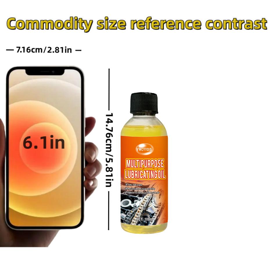 100ml Multi-Purpose Metal Lubricant Oil,for Door Locks, Bicycle & Motorcycle Chains, Electric Fans, Rusty & Stiff Metal Surfaces