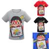 Модная футболка с принтом Ryan Toys Review Cartoons, топ с коротким рукавом из мягкой хлопковой смеси