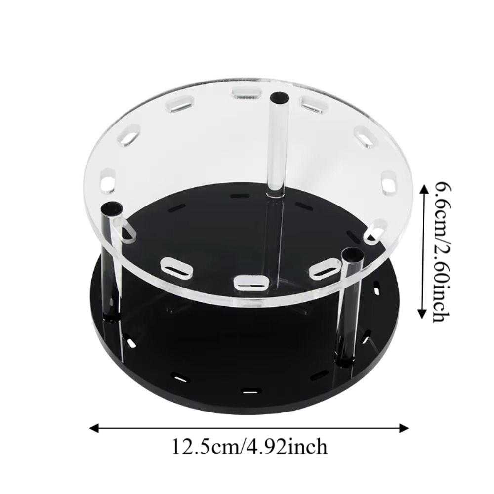 360° Rotate Lash Tweezers Stand Acrylic Material Tweezer Storage Box Professional Makeup