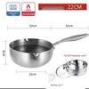 ZISIZ 22 см Суповая кастрюля с сотовым дном и вставкой-пароваркой, 316 нержавеющая сталь, трехслойная, антипригарная