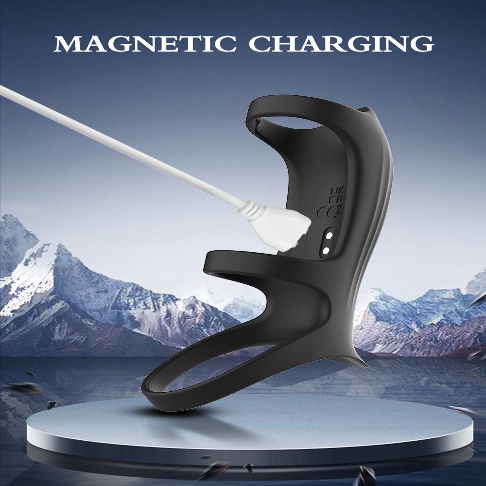 Кольцо для пениса, вибрация, повышение твердости и длительности эрекции, сексуальная игрушка для взрослых, вибратор с дистанционным управлением 10, стимулирующий