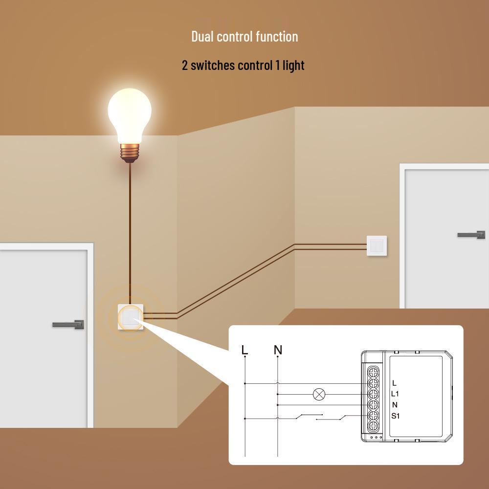 Tuya Умный WiFi/ZigBee Модуль Диммера - 1/2 Клавиши Встраиваемый Модуль Управления Освещением