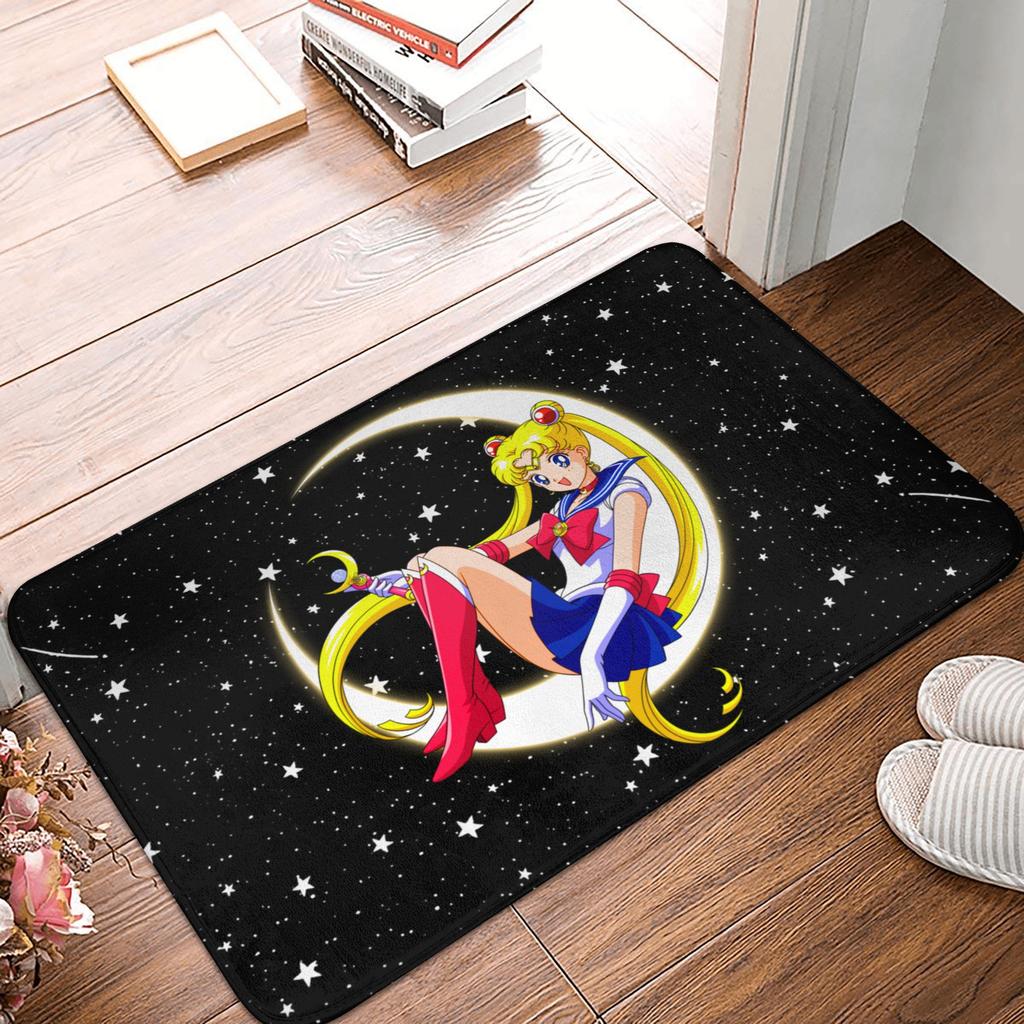 Anime Sailors Moons Doormat Anti-Slip Entrance Bathroom Kitchen Floor Door Mat  Garage Rug Carpet Footpad