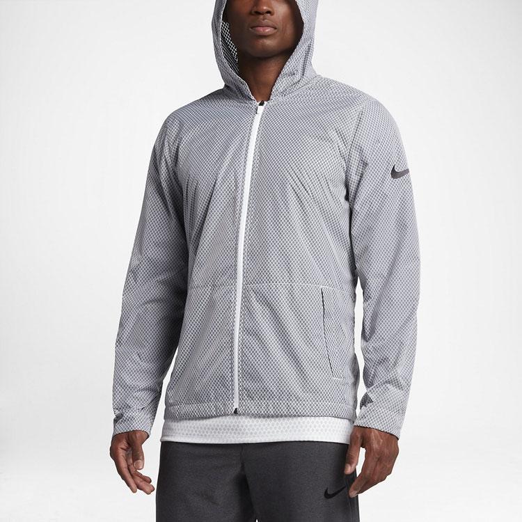 Nike Sport Training Windbreaker Jacket Men Outerwear Gray 848532-010