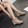 Женские сандалии Удобные туфли-лодочки Женская мода на танкетке Женские туфли с открытым носком Женская обувь Повседневные массивные сандалии Новые