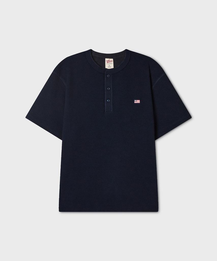 Футболка-henley с коротким рукавом Waffle от WHO.A.U / Whrag3791U