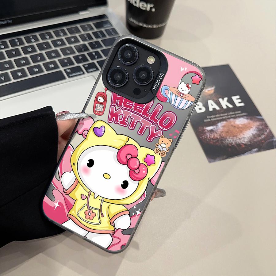 Cover Case for iPhone 11 16 16Pro 13 15 Plus 13Pro 16e 12 14 Pro MAX Cartoon Hello Kitty Cat
