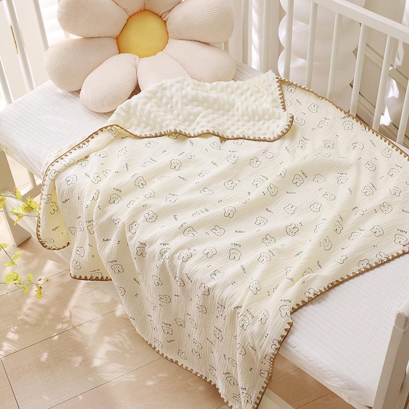 Cartoon Pattern Pure Cotton Baby Blanket & Bath Towel