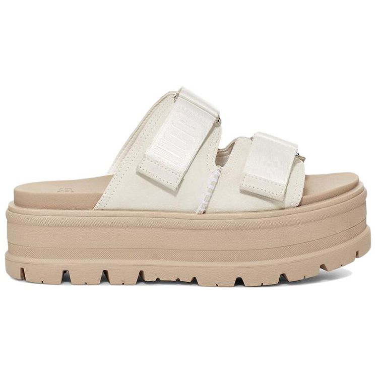 UGG Сандалии женские удобные на толстой подошве Clem, модные, белые 1118771-WHT