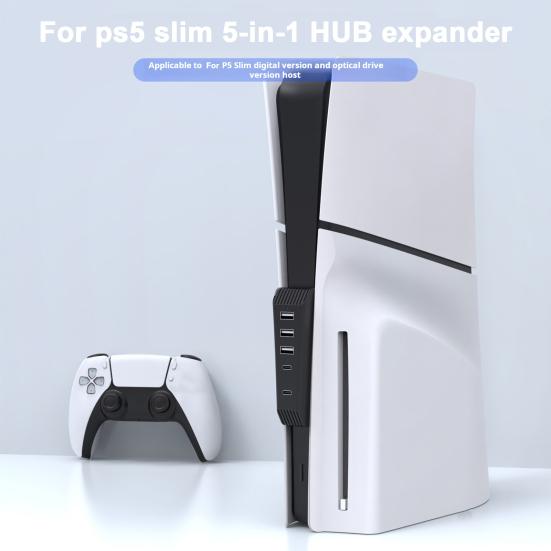 USB-концентратор 5-в-1, высокоскоростной удлинитель для PS5 Slim с 3 портами USB 1
