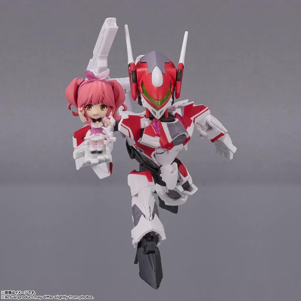 TINY SESSION Macross Delta Siegfried Farina Genus with Makina Nakajima 100mm Painted Movable Figure VF-31C (Mirage Machine) Approx. PVC&ABS