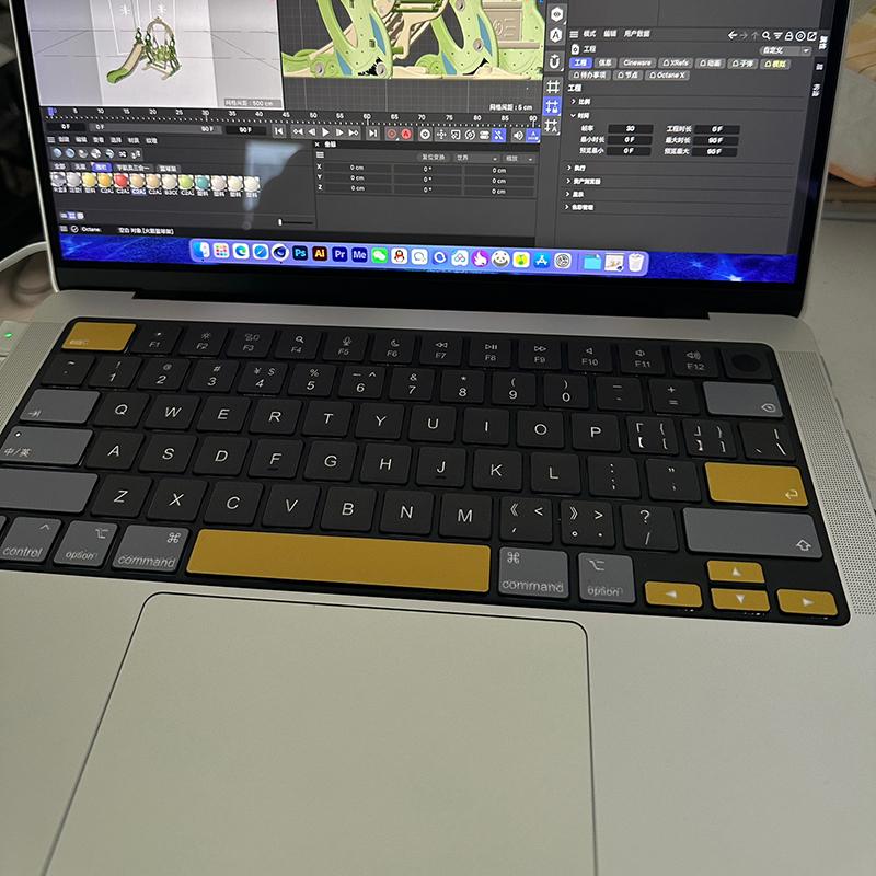Xiaomi Подходит для (Американская версия США) Наклейки на клавиши клавиатуры Apple MacBook, Наклейки для ноутбука, Air M4 15.3A1304 Pro M2-M3 16.13.6 13.3 A3240