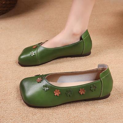 Женские туфли-балетки с мелким квадратным носком, повседневные туфли, сандалии с цветком, женские спортивные туфли 2025 лето Лолита Женские Zapatillas